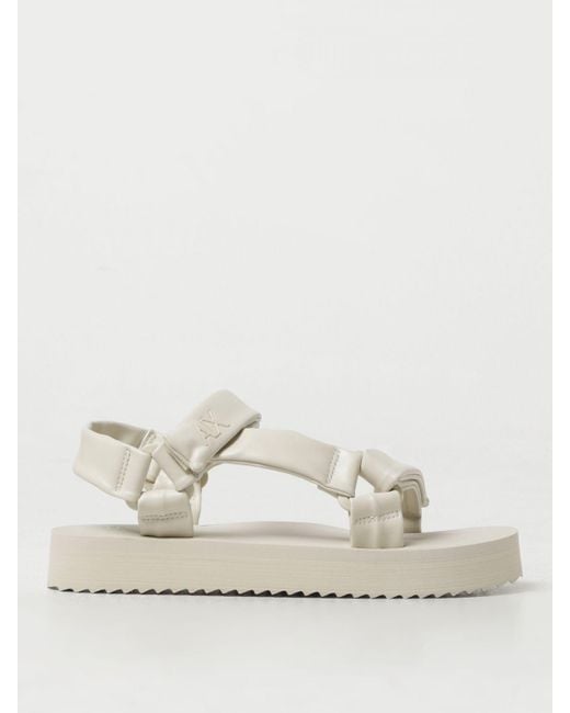 Armani Exchange Natural Flat Sandals