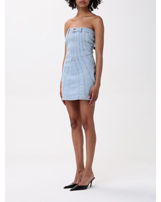 Mugler Blue Dress