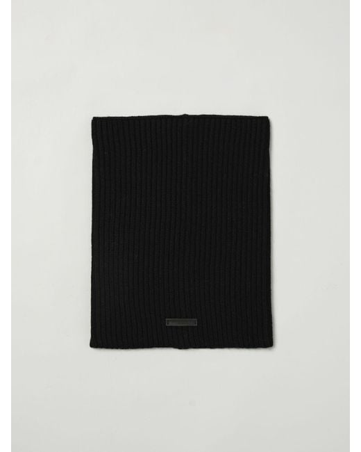 Paolo Pecora Black Scarf for men