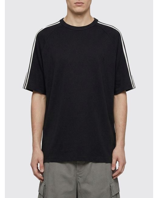 Y-3 Black Lyocell Blend T-Shirt for men