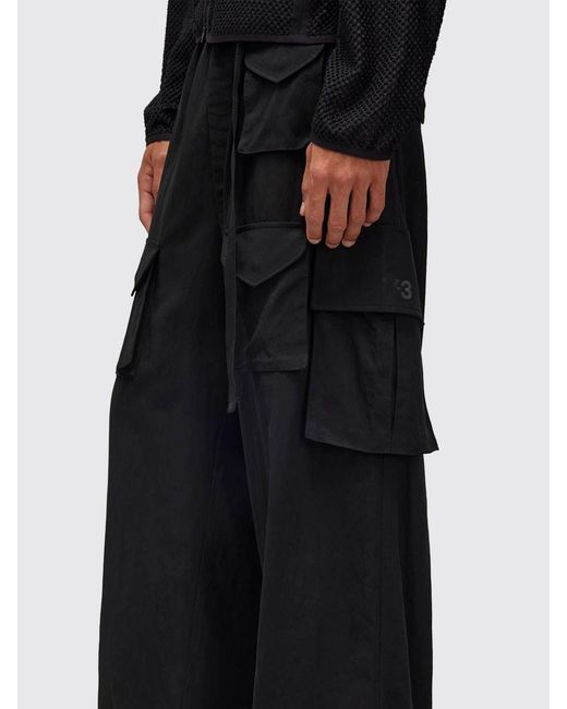 Y-3 Black Trousers for men