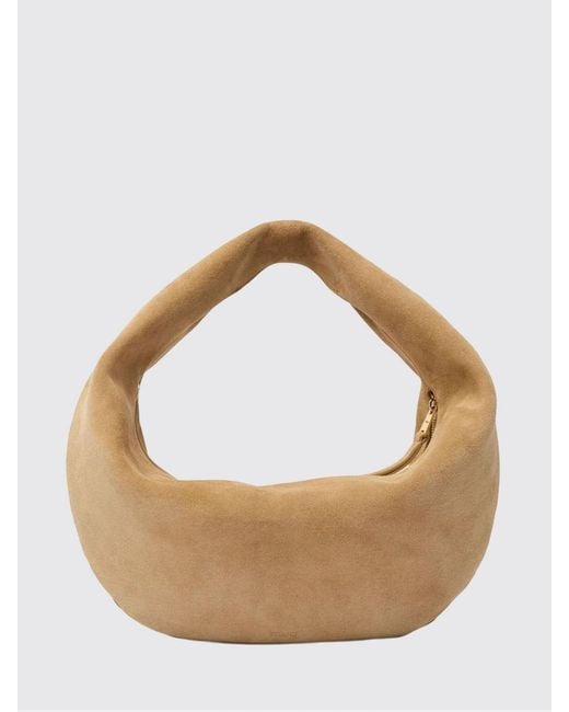 Khaite Natural Olivia Suede Bag