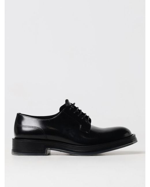 Alexander McQueen Black Brogue Shoes for men