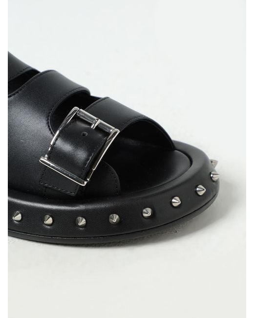McQueen Black Heeled Sandals