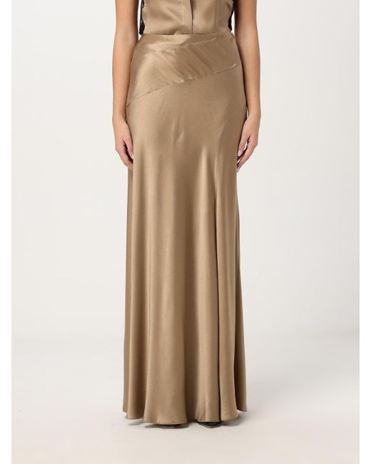 Alberta Ferretti Natural Skirt