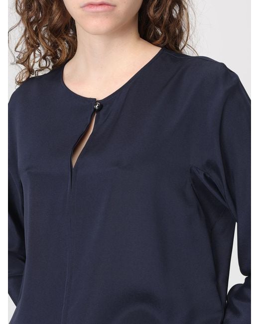 Max Mara Pure Blue Pure Silk Blouse Max Mara