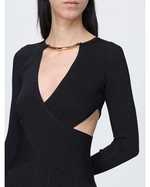 Elisabetta Franchi Black Viscose Dress