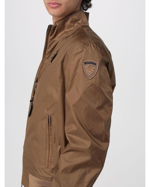 Blauer Blue Polyester Bomber Jacket for men