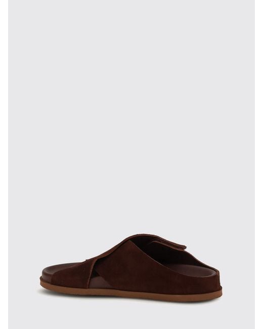 Pedro Garcia Brown Dana Suede Sandal