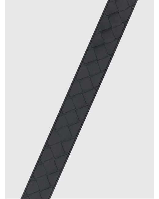 Bottega Veneta White Woven Leather Belt for men