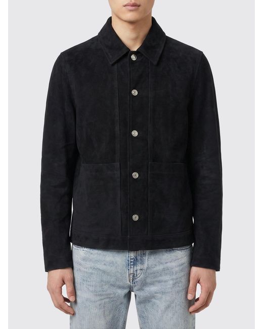 Giorgio Brato Black Suede Shirt Jacket for men