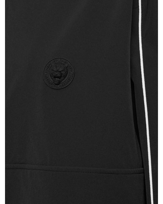 Philipp Plein Black Windbreaker With Logo