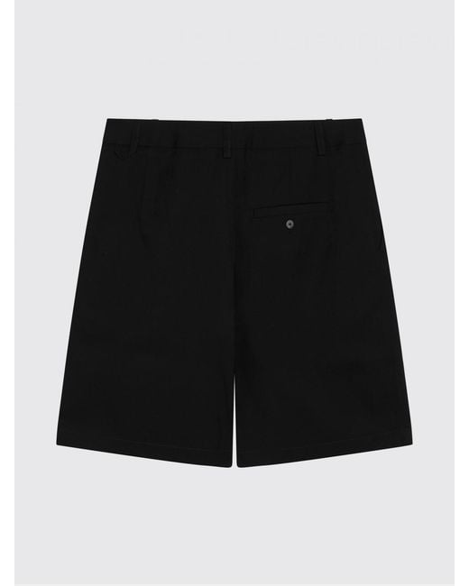 Jacquemus Black Virgin Wool Shorts for men