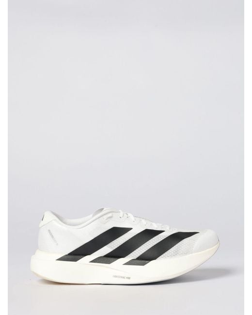 Adidas Originals White Adizero Evo Sl Mesh Sneakers for men