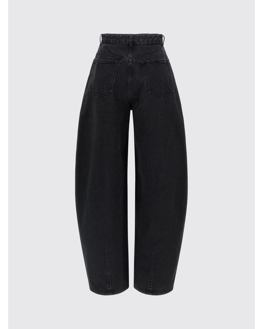 Jacquemus Black Baggy Cotton Denim Jeans