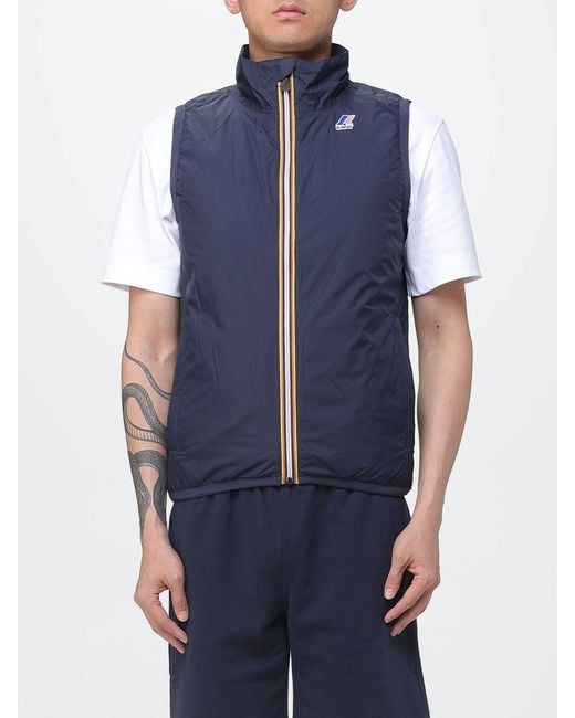 K-Way Blue Le Vrai 4.0 Rouland Warm Nylon Vest for men