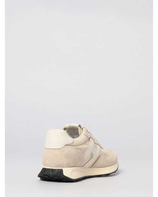 Hogan Natural H601 Suede And Canvas Sneakers for men