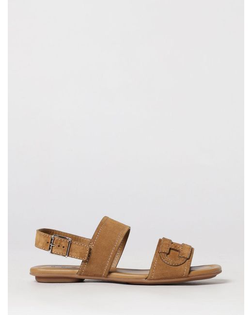 Hogan Brown Suede Sandal