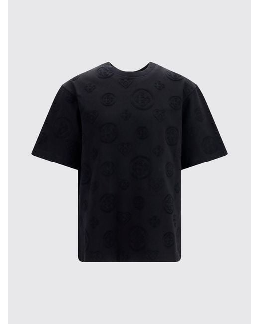 Casablanca Black Tone-On-Tone Logo Cotton T-Shirt for men