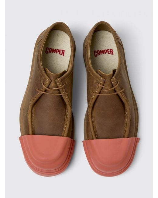 Camper Brown Junction Recycled Leather Derby for men