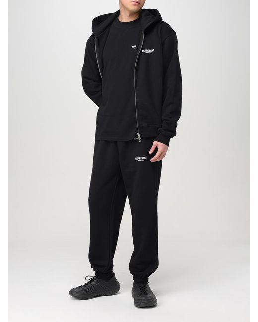 Represent Black Hooded Sweatshirt for men