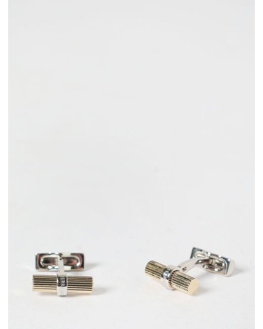 Ferragamo White Brass Cufflinks for men