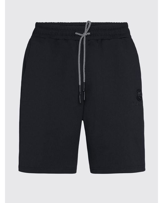 Philipp Plein Black Technical Stretch Fabric Jogging Shorts for men