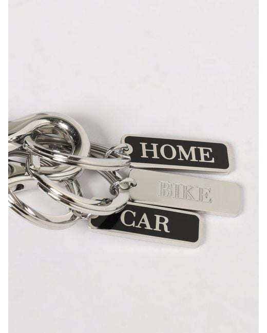 Church's Metallic Brass Keychain With Charms for men