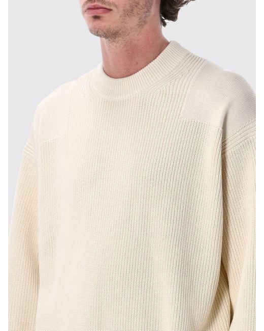 Studio Nicholson White Cotton Crewneck Pullover for men