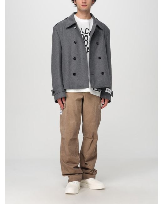 Dolce & Gabbana Gray Coat for men