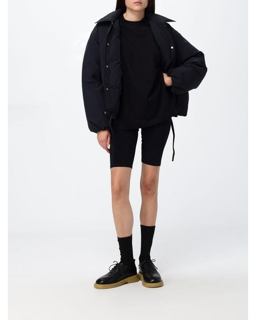Jil Sander Blue Cropped Padded Shirt Jacket