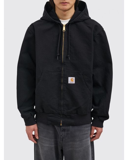 Carhartt Black Cotton Hoodie for men