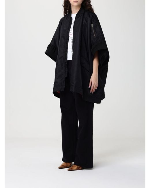 MM6 by Maison Margiela Blue Nylon Cape