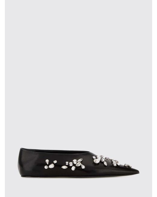 Jil Sander White Ballet Flat