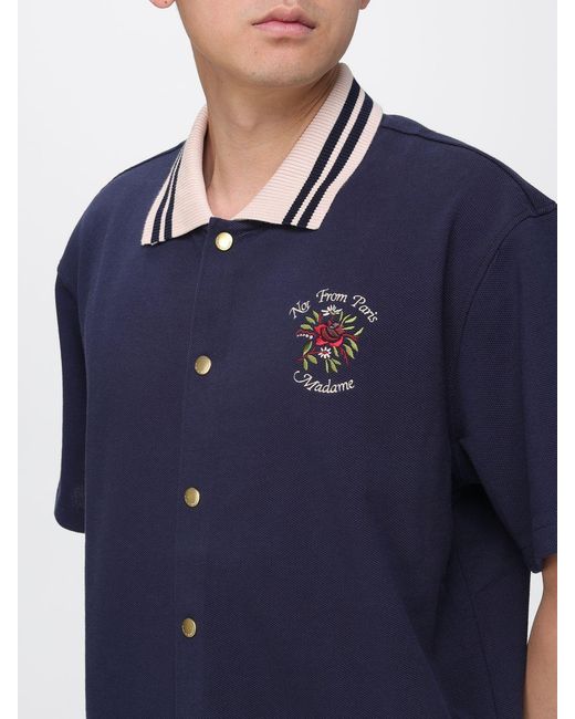 Drole de Monsieur Blue Cotton Shirt for men