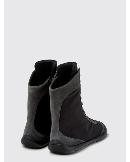Camper Black Two-Tone Peu Path+ Ankle Boots