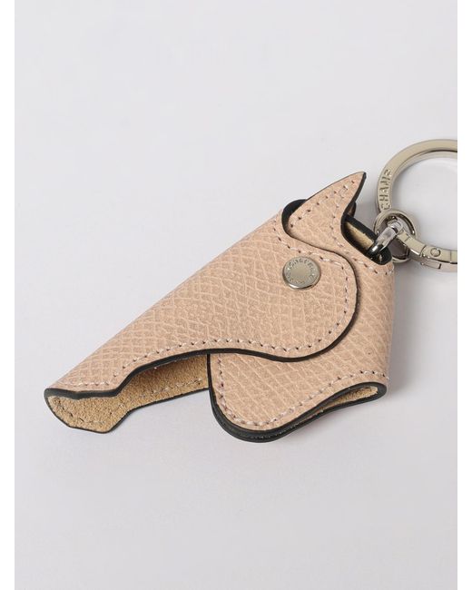 Longchamp White Keyring
