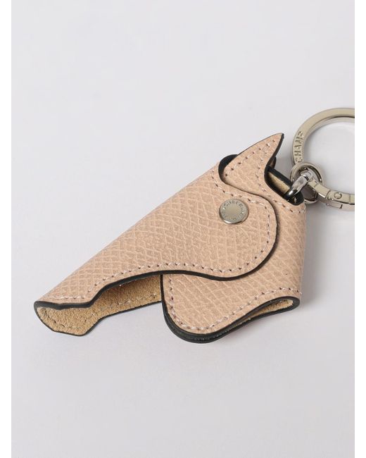 Longchamp White Key Chain