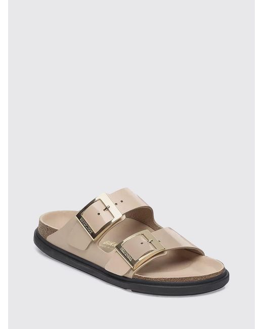 Birkenstock White Arizona Droplet Buckle Sandals