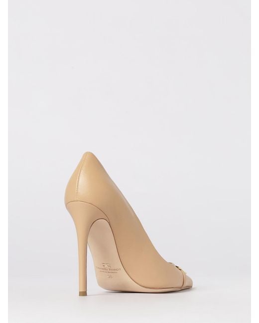 Elisabetta Franchi Natural Leather Pumps