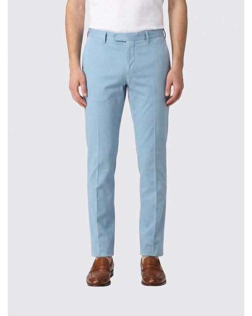 Incotex Blue Tailored Trousers for men