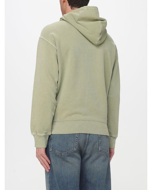 Carhartt Green Cotton Logo Hoodie for men