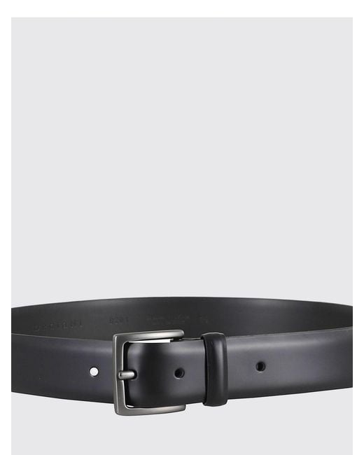 Orciani White Monaco Leather Belt for men