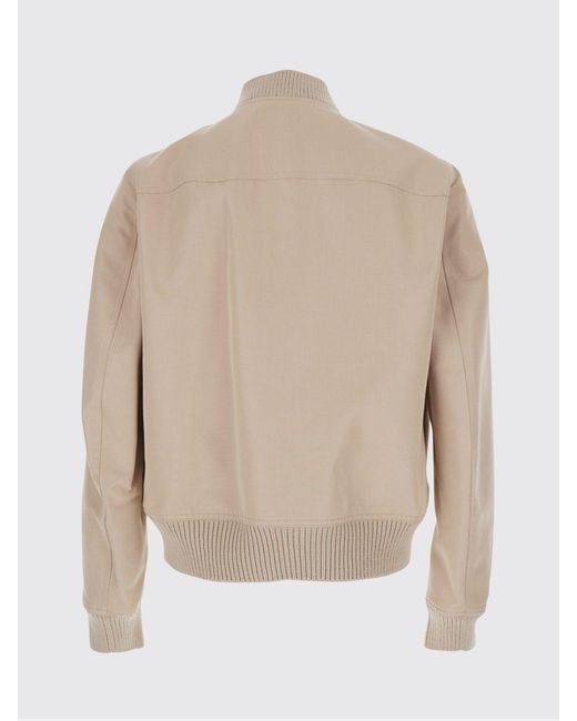 Rick Owens Natural Cotton Bomber Jacket for men