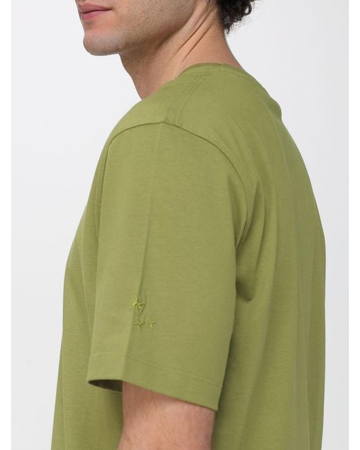 Laneus Green Basic Cotton T-Shirt for men