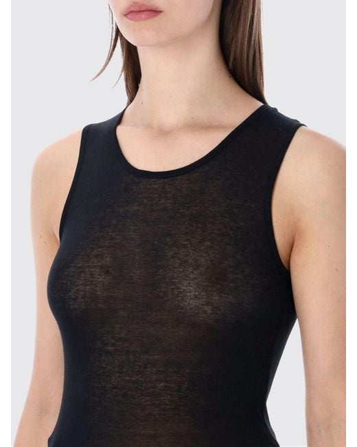 Soeur Black Basic Cotton Tank Top