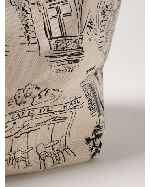 Borsa Jorge Parra X di Karl Lagerfeld in Natural