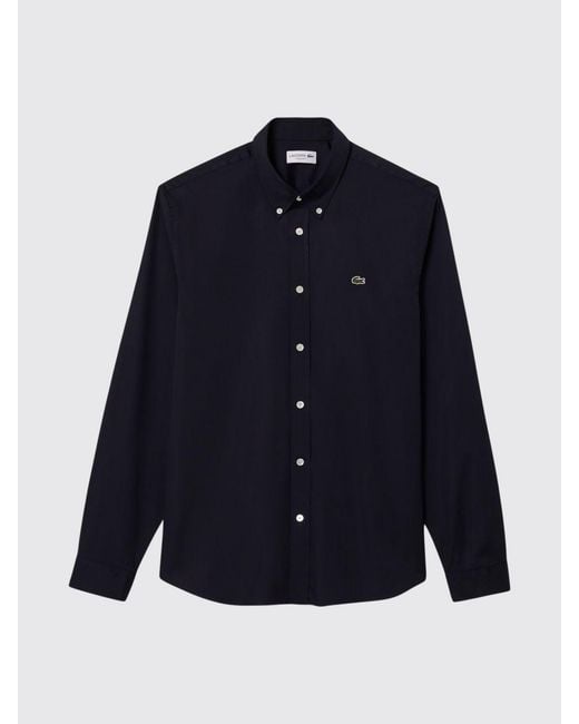 Lacoste Blue Classic Cotton Shirt for men