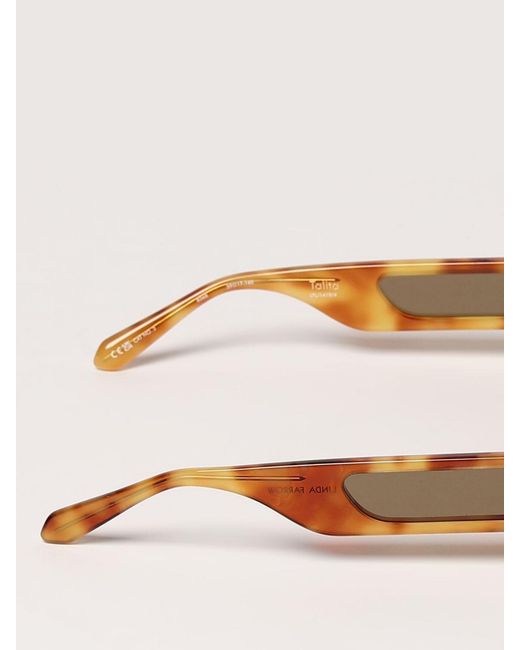 Linda Farrow Brown Talita Acetate Sunglasses