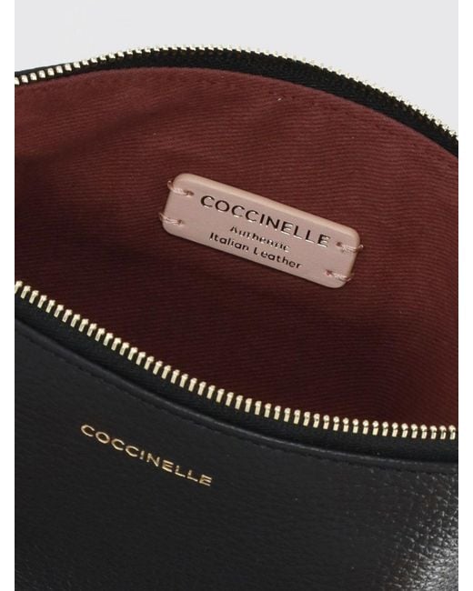 Coccinelle Gray C-Me Softy Grained Leather Pouch